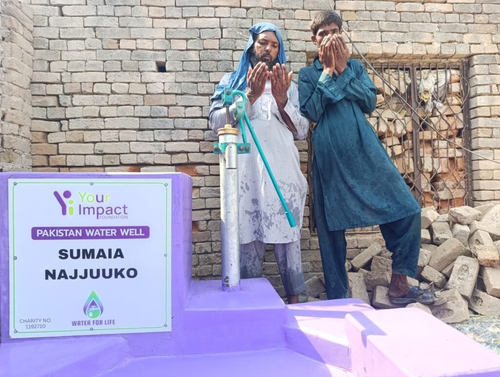 build a water well project in pakistan