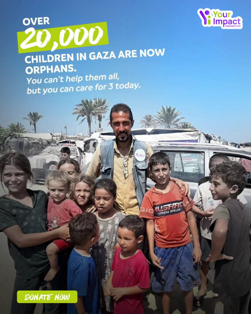 over 20000 children in gaza are now orphan
