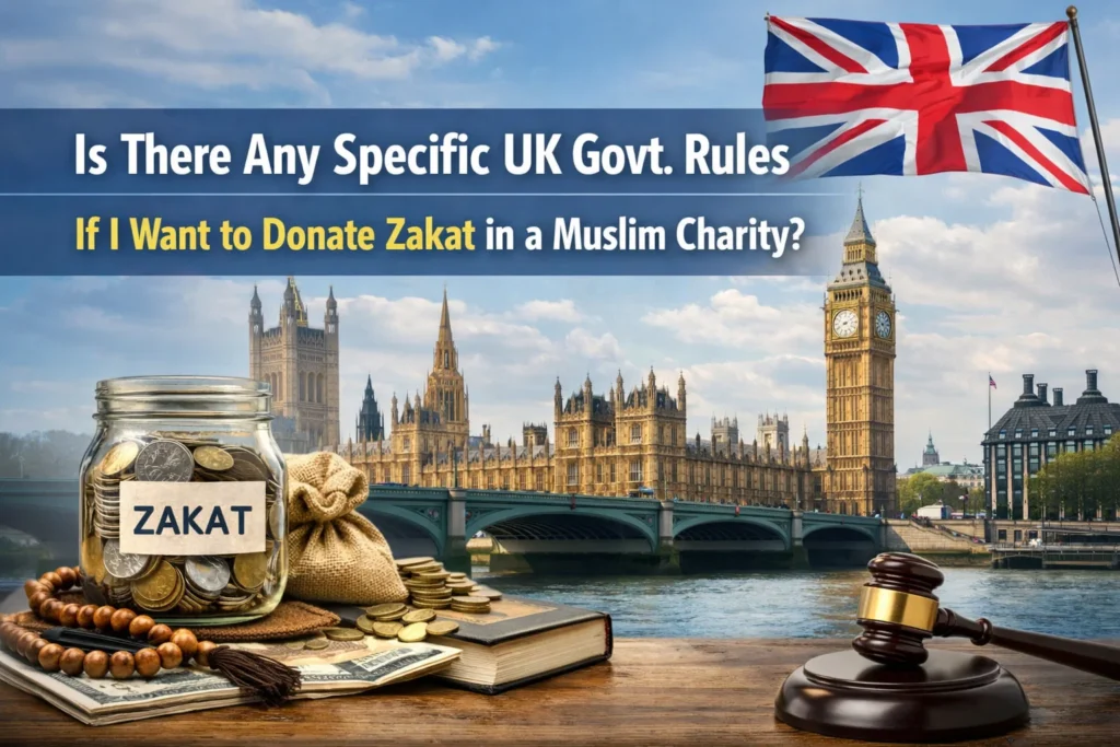 government rules for donate zakat online in uk