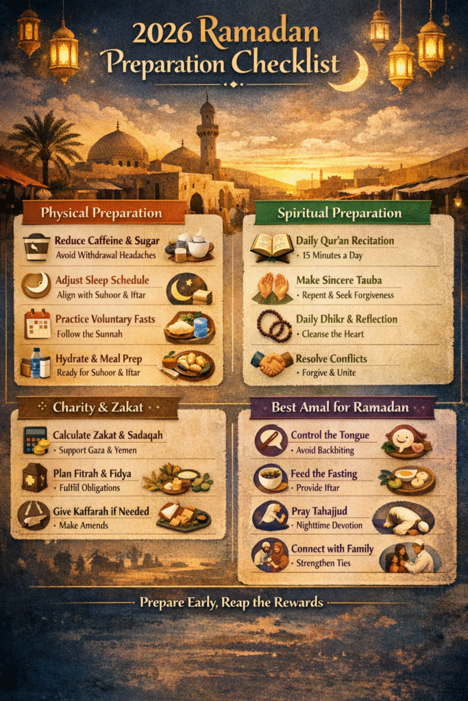 ramadan preparation checklist