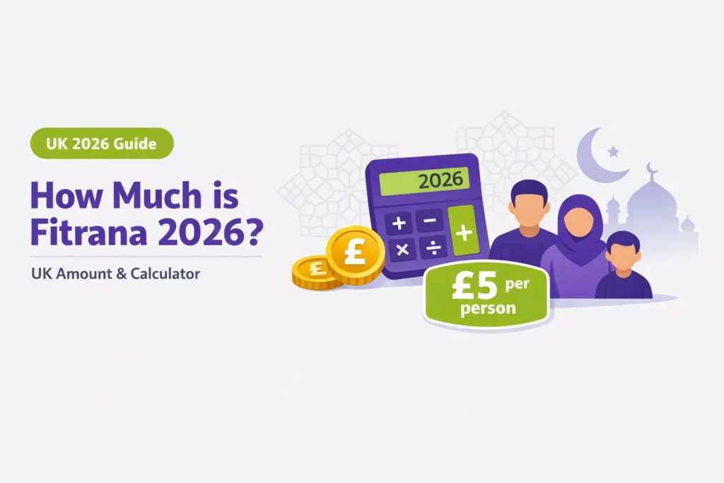 fitrana amount 2026 uk