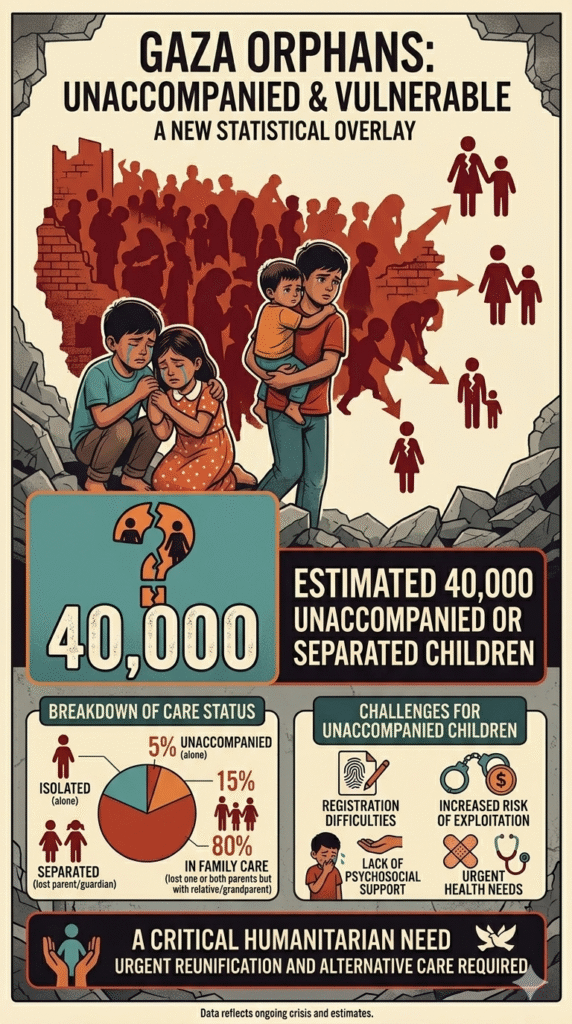 gaza orphans 2026 stats