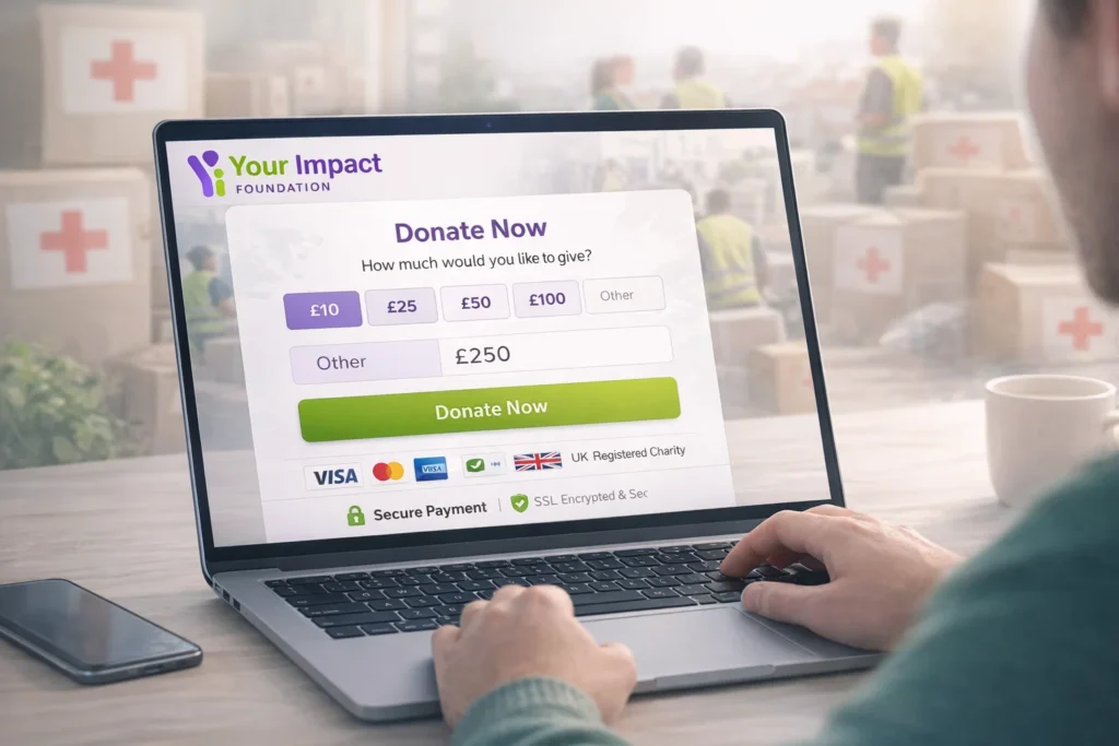 how to safely donate to gaza