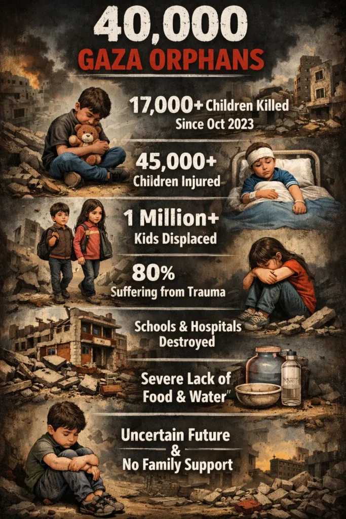 sponsor an orphan in Gaza crisis