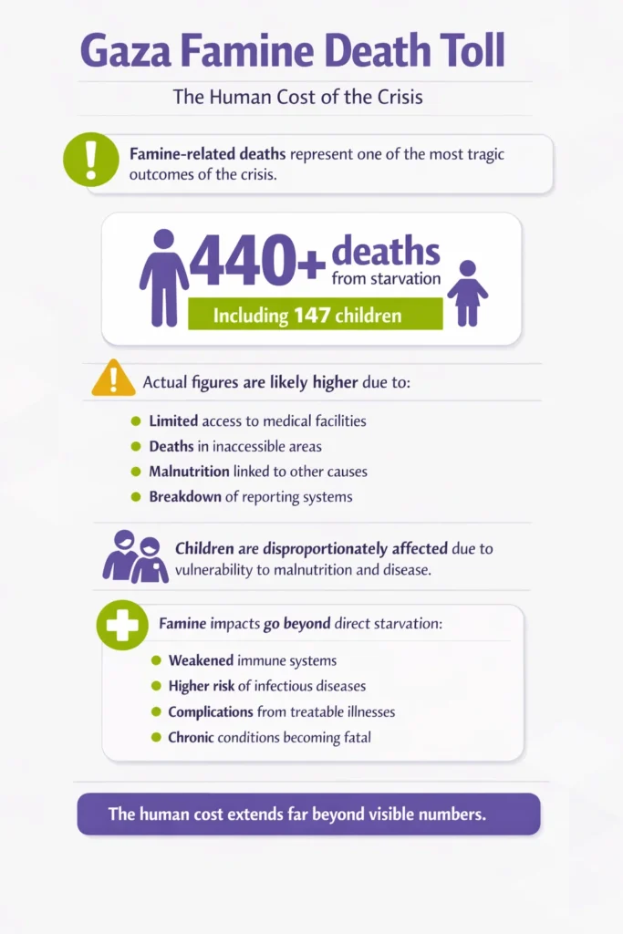 gaza famine death toll